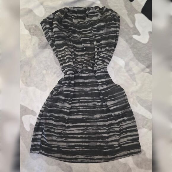 Y2K Monaco Floral & Stripes Mini Dress - Size Large (L - Picture 2 of 5